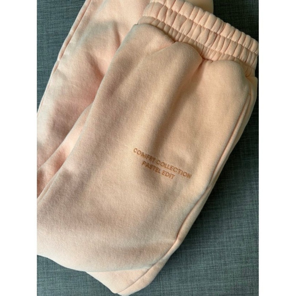 Comfrt Collection Pastel Edit Peach Zip Hoodie and Joggers Set XL Loungewear - Picture 6 of 14